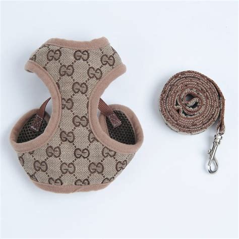 gucci dog harnes|real gucci dog harness.